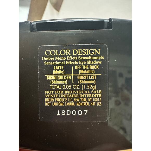 NOS Lancome Color Design Sensational Effects Eye Shadow Quad .05 oz - Picture 2 of 4